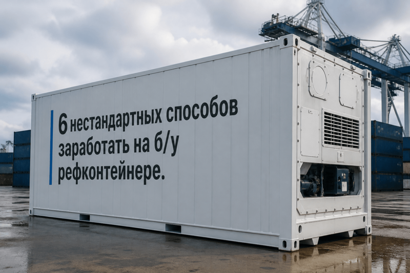 6 нестандартных способов заработать на б/у рефконтейнере