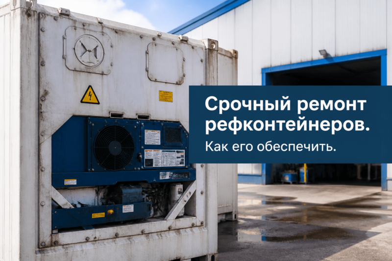 Срочный ремонт рефконтейнеров. Как его обеспечить