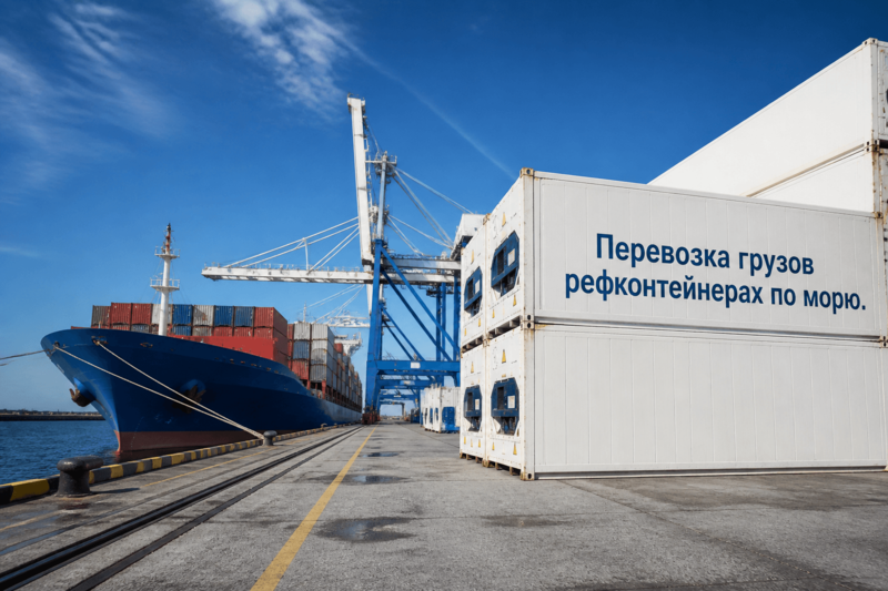Перевозка грузов в рефконтейнерах по морю