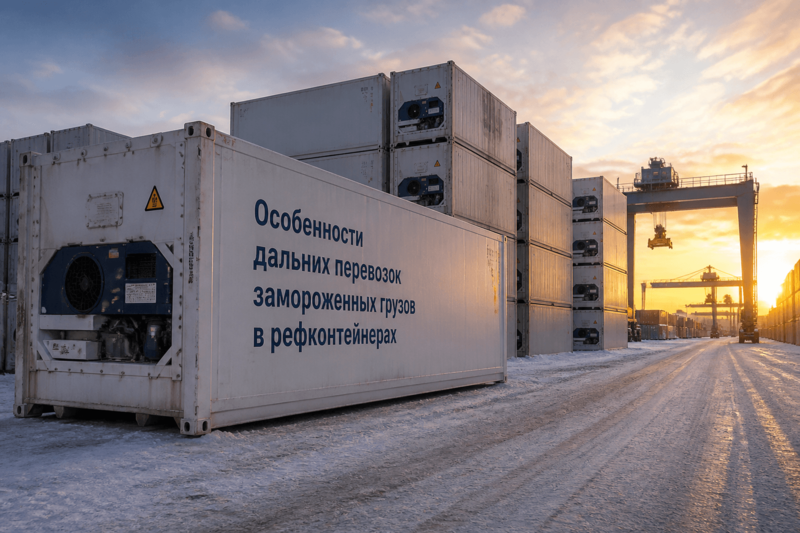 Особенности дальних перевозок замороженных грузов