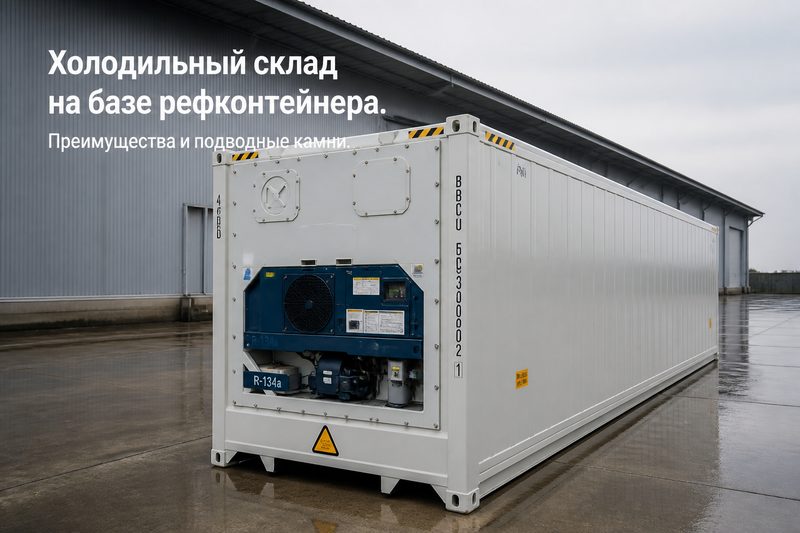 Холодильный склад на базе рефконтейнера. Преимущества и подводные камни