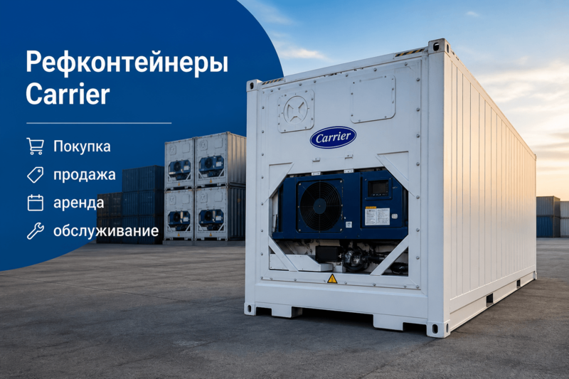 Рефконтейнеры Carrier. Покупка, продажа, аренда, обслуживание
